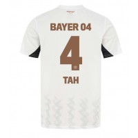 Camisa de Futebol Bayer Leverkusen Jonathan Tah #4 Equipamento Secundário 2024-25 Manga Curta